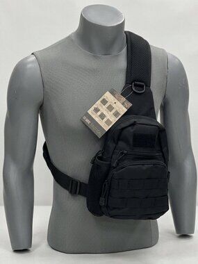 Bre Tactical Sling Bag Military Shoulder Backpack, Water Bottle Holder BL055